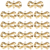 14Pcs Brass Bowknot Connector Charms KK-BBC0021-74-1