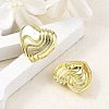 Brass Stud Earrings for Women EJEW-U035-03G-2