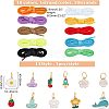 Fingerinspire 10 Strands Polyester Cords Shoelace AJEW-FG0001-97-2