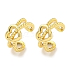 Brass Cuff Earrings EJEW-C104-152G-1