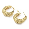 Rack Plating Brass Hollow Teardrop Hoop Earrings EJEW-D063-02G-2