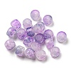 Transparent Crackle Glass Beads Strand GLAA-D012-01A-2