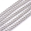 Tarnish Resistant 201 Stainless Steel Curb Chains CHS-L017-22C-1