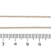 1mm Rack Plating Brass Cable Chain Adjustable Slider Necklaces for Women Men MAK-L044-03G-5