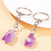 Raw Rough Natural Amethyst Cluster Keychains FIND-PW0017-08-3