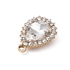 Alloy Rhinestone Pendants ALRI-C008-54LG-4