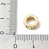 Brass Pave Cubic Zirconia European Beads CU-CBA389D-02G-06-3