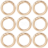 SUNNYCLUE 30Pcs Alloy Spring Gate Rings FIND-SC0009-08-1