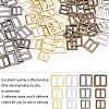 Fingerinspire 120Pcs 12 Style Alloy Slide Buckles FIND-FG0001-37-4