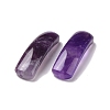 Natural Amethyst Connector Charms G-D460-02F-3