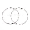 Tarnish Resistant 201 Stainless Steel Hoop Earrings EJEW-F188-24P-D-1