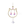 Metal Hanging Ornaments PW-WGAA007-03-1