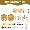 DIY Flat Round Drop Earring Making Kit DIY-SZ0006-60-2