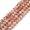 Natural Sunstone Beads Strands G-N327-07L-1