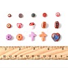 48Pcs Glazed Porcelain Beads PORC-FS0001-34-5