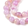 Dyed Natural White Jade Beads Strands G-T138-6mm-210-9-3