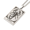 Non-Tarnish 304 Stainless Steel Tarot Pendant Necklaces NJEW-A026-01P-08-2