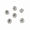 316 Surgical Stainless Steel Rhinestone Spacer Beads X-STAS-L285-001P-02-1