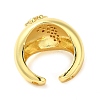 Brass Micro Pave Cubic Zirconia Cuff Rings RJEW-P102-13G-3