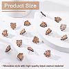 ARRICRAFT 12 Pairs Walnut Wood Stud Earring Findings FIND-AR0002-75-4