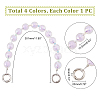 4Pcs 4 Colors Candy AB Colored Round Plastic Beaded Bag Handle DIY-WR0001-77-3