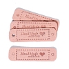 Rectangle with Word Handmade with Love Imitation Leather Label Tags PW-WGBE649-01-1