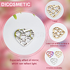 DICOSMETIC 24Pcs 3 Colors 304 Stainless Steel Pendants STAS-DC0012-11-3