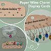 60Pcs Paper Wine Charm Display Cards CDIS-BC0001-06B-4