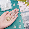 40Pcs 201 Stainless Steel Pendants STAS-UN0035-22-2
