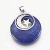 Natural Lapis Lazuli Pendants KK-F751-F07-2