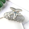 Starfish Glitter Acrylic Claw Hair Clips PW-WGECF37-02-1