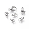 Non-Tarnish 304 Stainless Steel Lobster Claw Clasps STAS-I152-04P-3