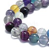 Natural Fluorite Beads Strands G-K245-A10-04-3