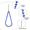 Evil Eye Lampwork Beaded Mobile Phone Straps HJEW-GO00001-3