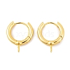 Brass Hoop Earrings Findings KK-K367-14G-1