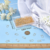 200Pcs Brass Hoop Earring Findings KK-CN0002-15-3