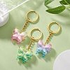 Butterfly UV Plating Rainbow Iridescent Acrylic Pendant Keychain KEYC-JKC00485-5