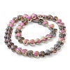 Electroplate Transparent Glass Beads Strands EGLA-R114-02A-HP04-2