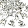 25Pcs 5 Style Tibetan Style Puppy Pendants TIBEP-YW0001-54-2