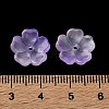 Dyed & Heated Gradient Color Glass Bead Cap GLAA-D307-01G-3