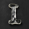 Transparent Resin Alphabet Pendants LS-RESI-C028-02I-3