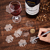 Flower Acrylic Wine Glass Charms Tag AJEW-WH0248-384A-3