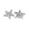 Brass Micro Pave Cubic Zirconia Pendants KK-C086-08P-2