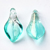 Transparent Spray Painted Glass Pendants X-GLAA-S054-007B-01-2