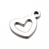 Tarnish Resistant 201 Stainless Steel Open Charms X-STAS-D429-47-1