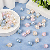 40Pcs 4 Colors Imitation Gemstone Acrylic Pendants SACR-TA0001-22-5