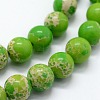 Synthetic Imperial Jasper Beads Strands G-I199-35-8mm-C-3