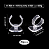   36Pcs Mini Plastic Single Ring Display Stands RDIS-PH0001-005-2