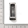 Tibetan Style 304 Stainless Steel Slide Charms/Slider Beads STAS-L274-004AS-3