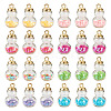  32Pcs 8 Colors Glass Gourd Pendants GLAA-TA0001-53-9